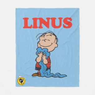 Couverture Polaire cacahuètes Linus Blanket Smile