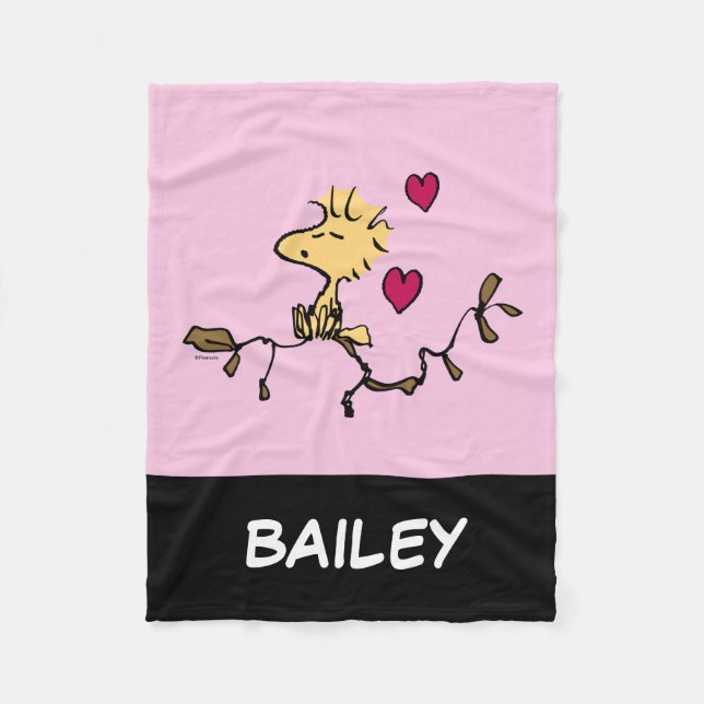 Couverture Polaire cacahuètes | Sifflet Woodstock (Devant)