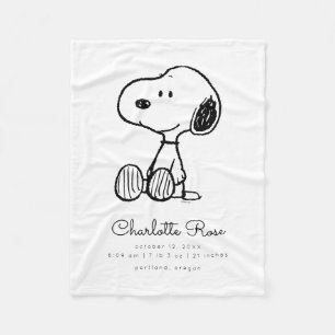 Couverture Polaire cacahuètes Snoopy Baby
