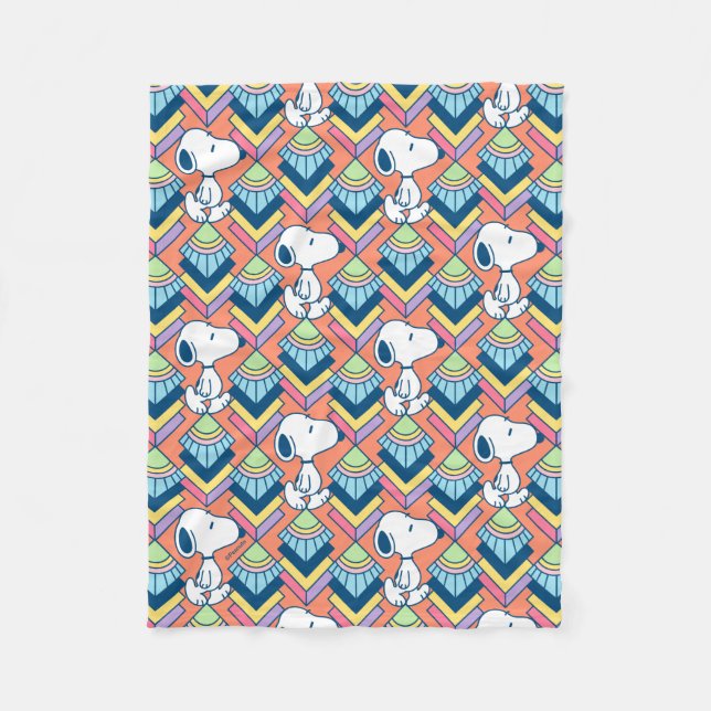 Couverture Polaire cacahuètes | Snoopy Deco Dreams Motif (Devant)