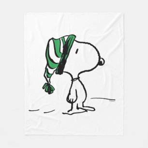 Couverture Polaire cacahuètes Snoopy Green Casquette de neige