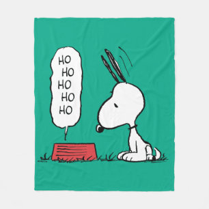 Couverture Polaire cacahuètes Snoopy Ho Ho Ho Plat alimentaire