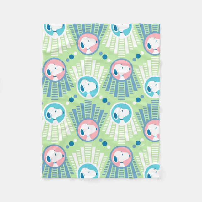 Couverture Polaire cacahuètes | Snoopy Mint Green Deco Dreams (Devant)