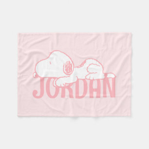 Couverture Polaire cacahuètes Snoopy Pastel Baby