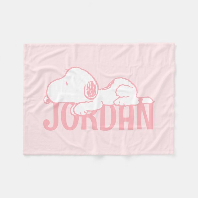 Couverture Polaire cacahuètes | Snoopy Pastel Baby (Devant (Horizontal))