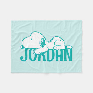 Couverture Polaire cacahuètes   Snoopy Pastel Baby