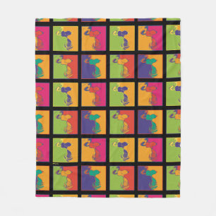 Couverture Polaire cacahuètes Snoopy Pop Art Moderne