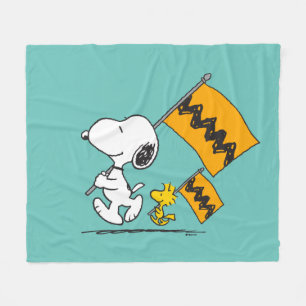 Couverture Polaire cacahuètes   Snoopy & Woodstock