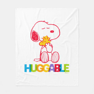 Couverture Polaire cacahuètes   Snoopy & Woodstock Huggable