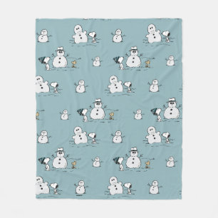 Couverture Polaire cacahuètes   Snoopy & Woodstock Winter Break Motif