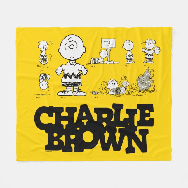 Couverture Polaire cacahuètes | Toujours Charlie Brown (Devant (Horizontal))