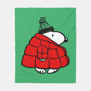 Couverture Polaire cacahuètes   Veste Snoopy Red Puffer