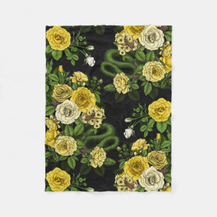 Couverture Polaire Caché en rose, jaune et vert