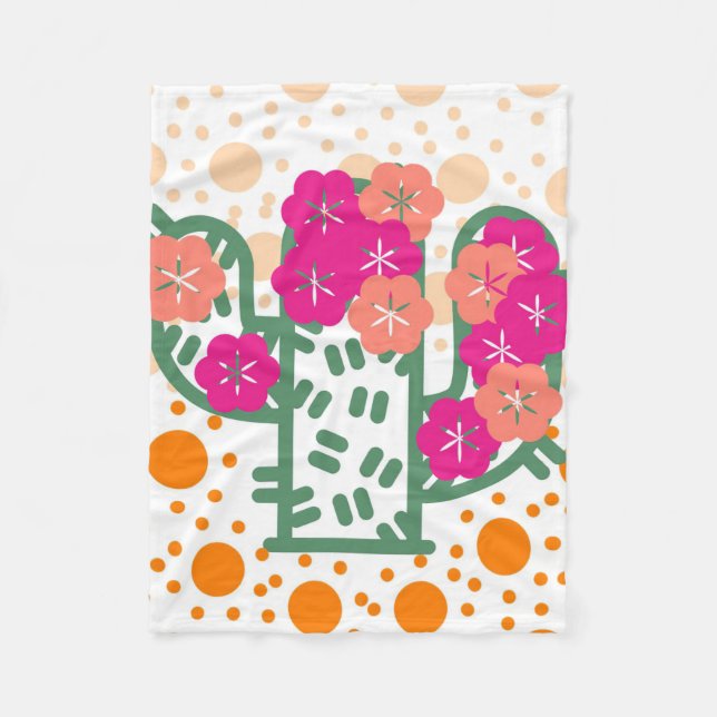 Couverture Polaire Cactus de printemps (Devant)