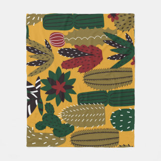 Couverture Polaire Cactus et succulents : Vintage