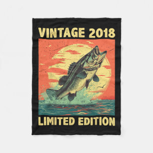 Couverture Polaire Cadeau âgé de 6 ans 2018 Pêcheur Poisson 6e B