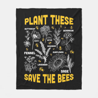 Couverture Polaire Cadeau apiculteur | Plantes Qui Sauvent Les Abeill