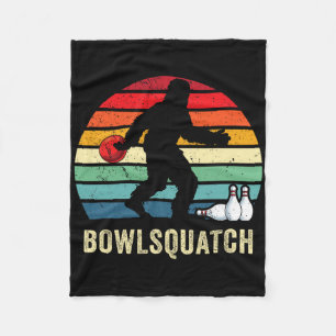 Couverture Polaire Cadeau Bowling Bigfoot Sasquatch Cadeaux Quilleur