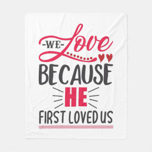 Couverture Polaire Cadeau Couple Nous Aimons Parce Qu'Il Nous A D'Abo