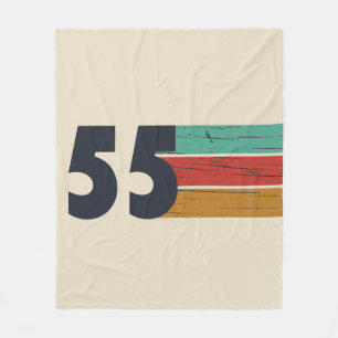 Couverture Polaire Cadeau d'anniversaire de naissance vintage 1955