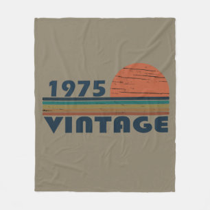 Couverture Polaire Cadeau d'anniversaire de naissance vintage 1975