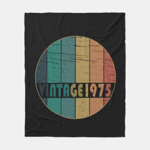Couverture Polaire Cadeau d'anniversaire de naissance vintage 1975