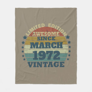 Couverture Polaire Cadeau d'anniversaire vintage personnalisé