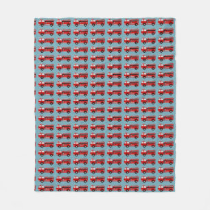 Couverture Polaire Cadeau de camion feu rouge