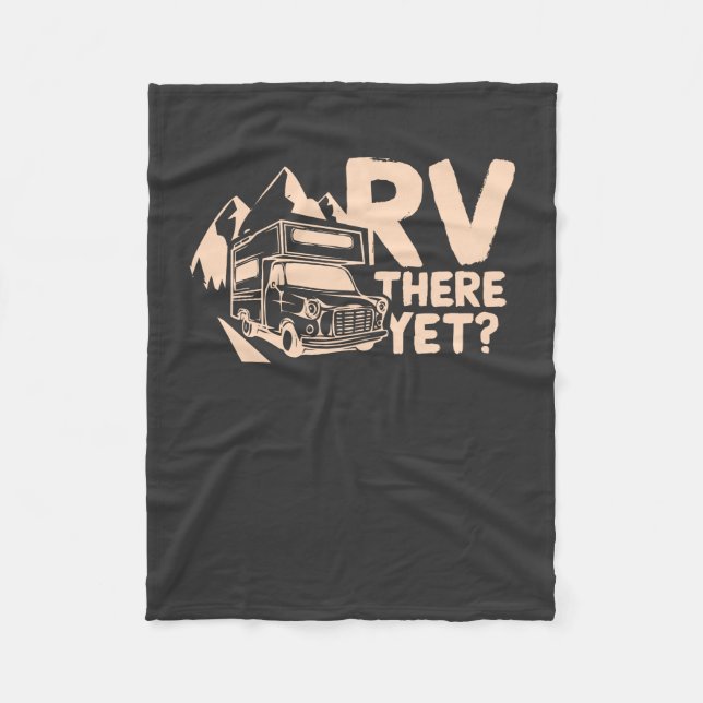 Couverture Polaire Cadeau de camping pour caravaneur (Devant)