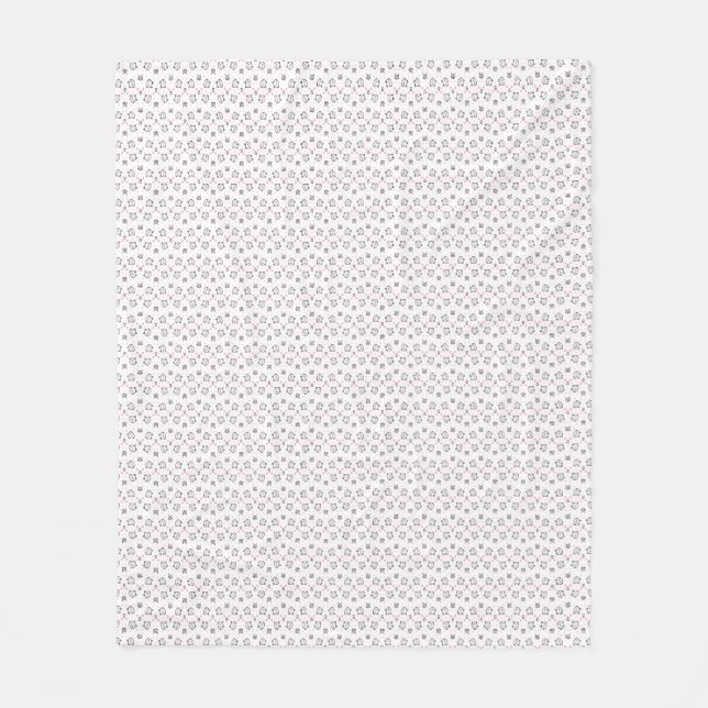 Couverture Polaire Cadeau de chat | Motif de chat mignon Arrière - pl (Devant)