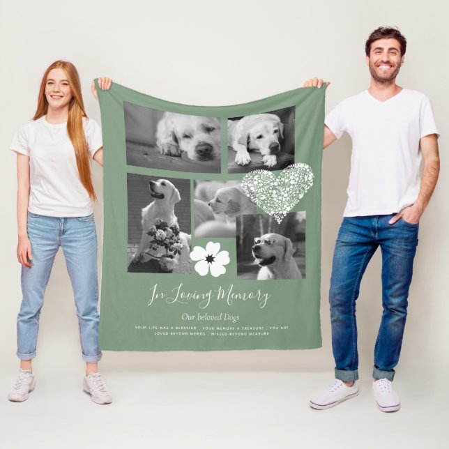 Couverture Polaire Cadeau de conservation mémorial de chien sentiment (En situation)