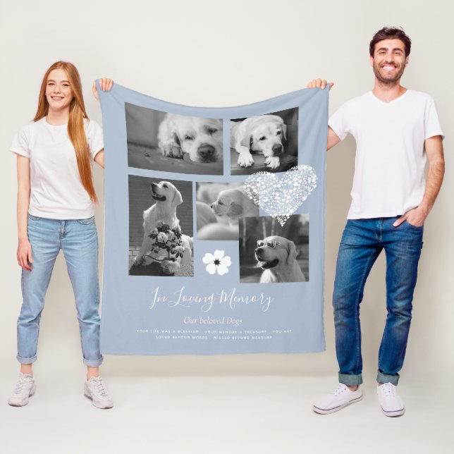 Couverture Polaire Cadeau de conservation mémorial de chien sentiment (En situation)