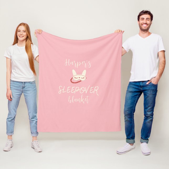 Couverture Polaire Cadeau de fête d'anniversaire pour soirée pyjama (En situation)