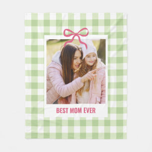 Couverture Polaire Cadeau de fête des mères Meilleure maman Photo per