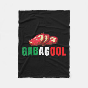 Couverture Polaire Cadeau de fierté italienne du New Jersey Gabagool