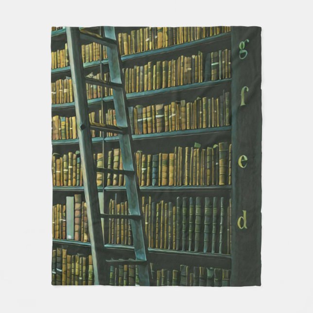 Couverture Polaire cadeau de lecture vintage (Devant)