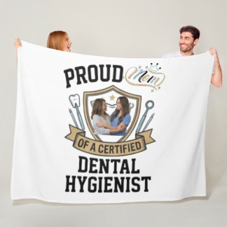 Couverture Polaire Cadeau de Maman Fièr d'une Hygiéniste Dentaire Cer