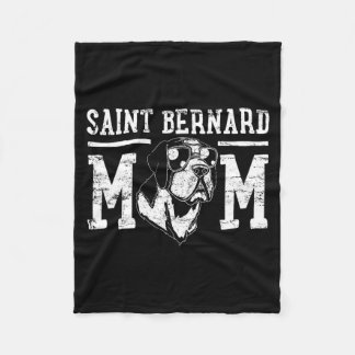Couverture Polaire Cadeau de maman pour chien Saint-Bernard