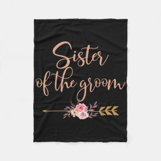 Couverture Polaire Cadeau de Mariage pour la Soeur du Marié à la Fête