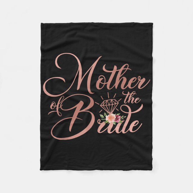 Couverture Polaire Cadeau de mariage pour maman, mère de la mariée (Devant)