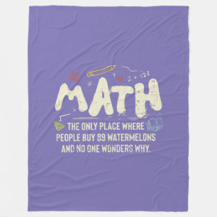 Couverture Polaire Cadeau de mathématiques de professeur de mathémati