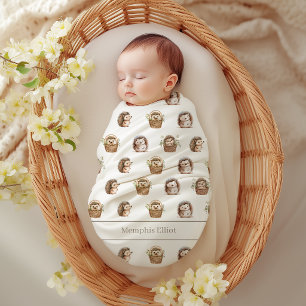 Couverture Polaire Cadeau de Naissance pour la Nursery Baby Shower Pe
