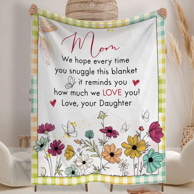 Couverture Polaire Cadeau de Noël pour maman, toute la saison pour l' (Créateur téléchargé)