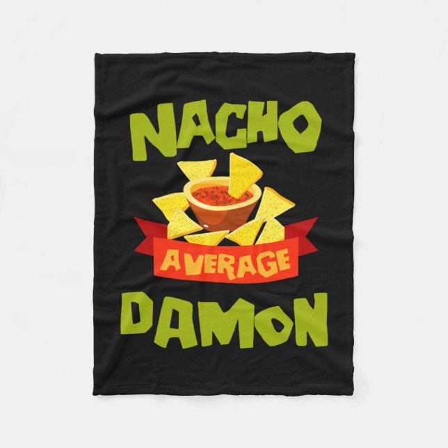 Couverture Polaire Cadeau de nom d'anniversaire drôle de damon pas mo (Devant)