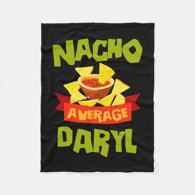 Couverture Polaire Cadeau de nom d'anniversaire drôle de daryl nacho  (Devant)