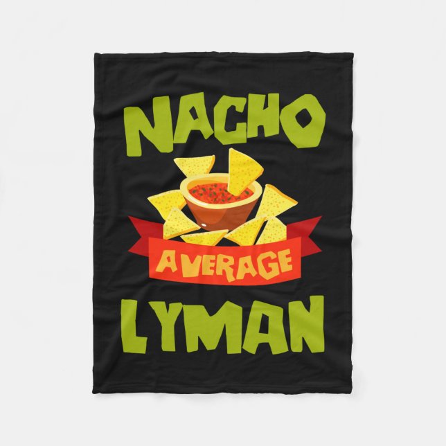 Couverture Polaire Cadeau de nom d'anniversaire drôle de lyman moyen  (Devant)