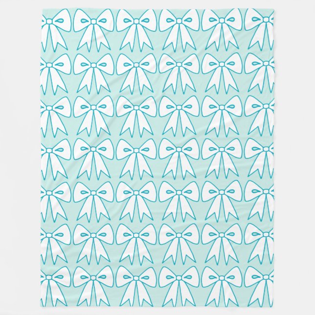 Couverture Polaire Cadeau de plaid à noeuds rétro (Devant)