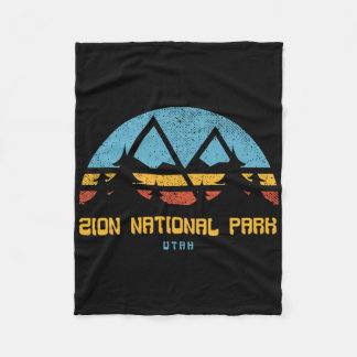 Couverture Polaire Cadeau de randonnée vintage rétro Parc national de