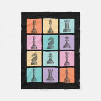 Couverture Polaire Cadeau d'échecs | J'Aime Vraiment Les Pièces D'Éch