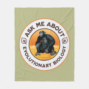 Couverture Polaire Cadeau d'humour sur l'évolution pour un professeur